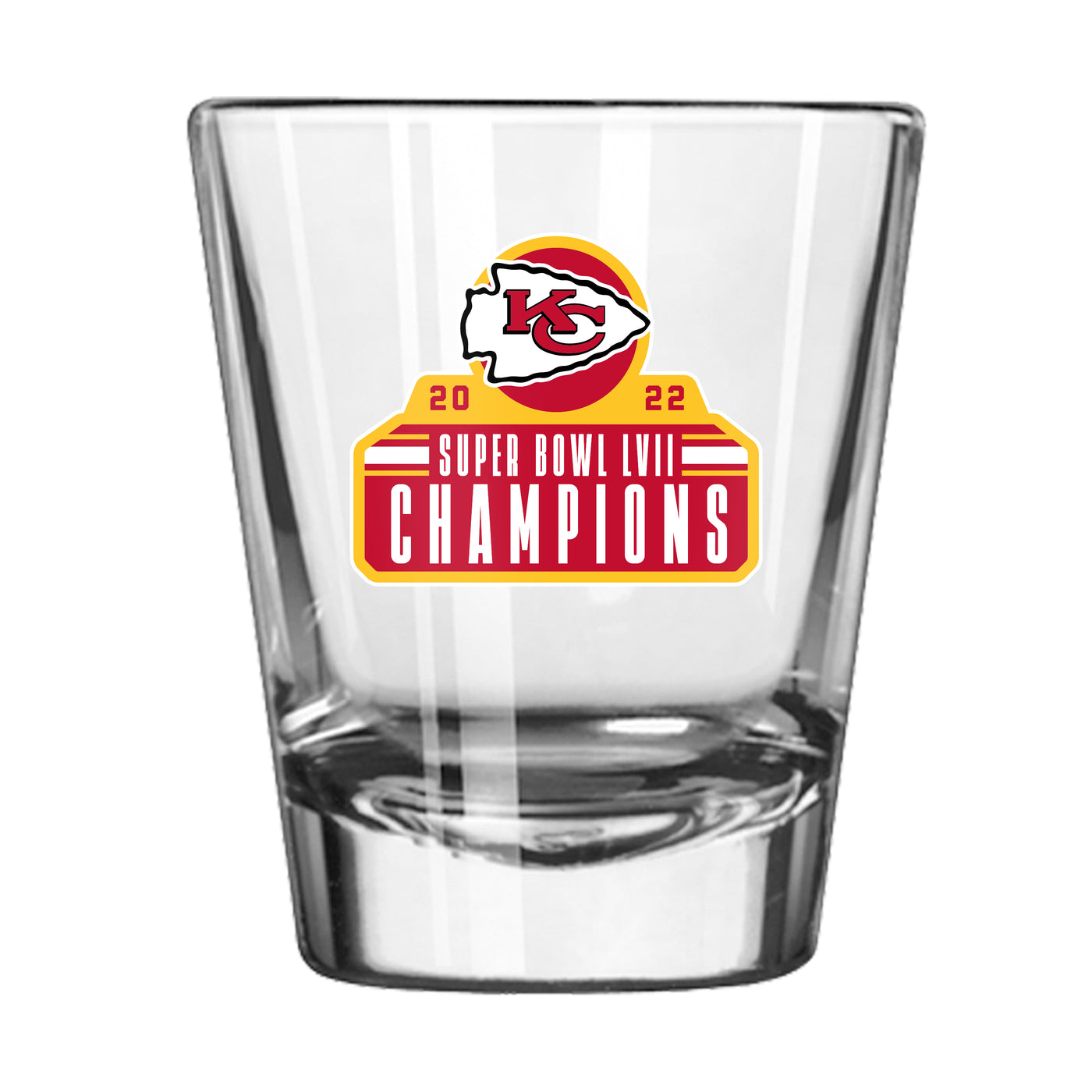 KC Chiefs 2oz SB Champions Shot Glass