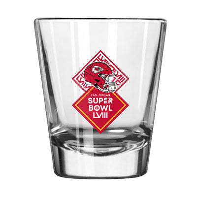 Kansas City Chiefs 2oz SB 58 Bound Shot Glass