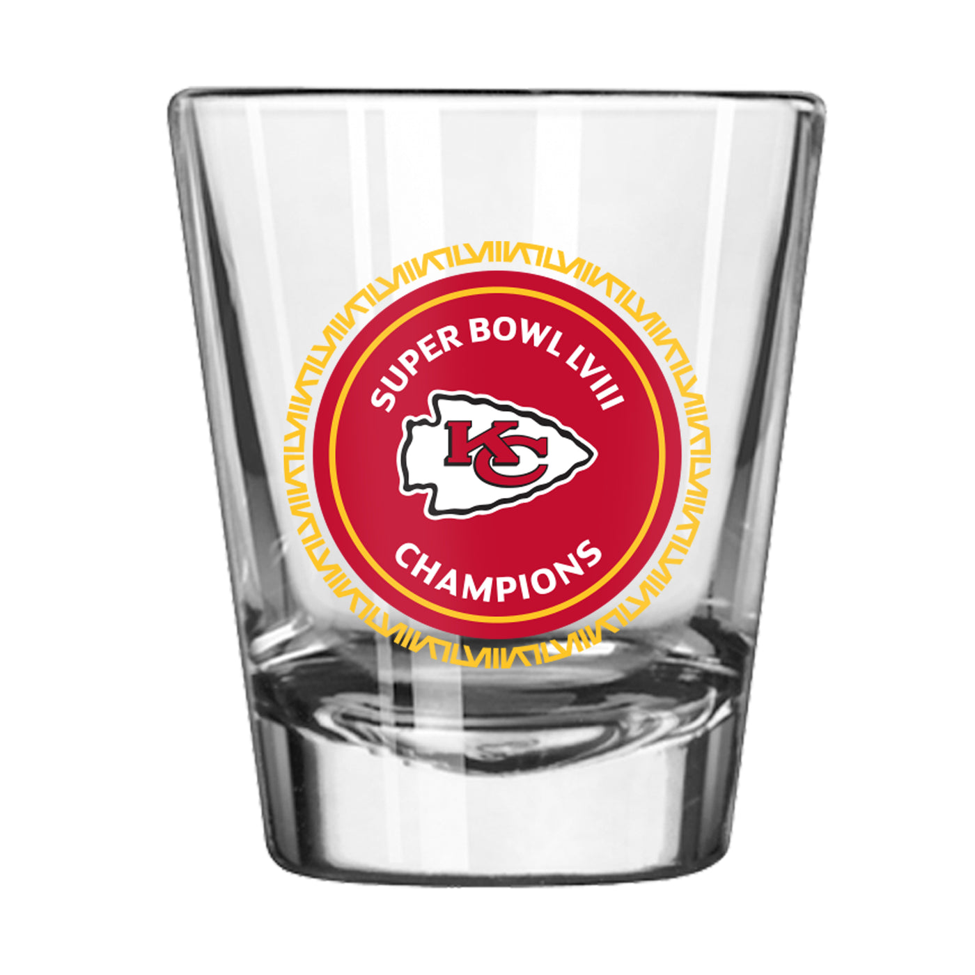 Kansas City Chiefs 2oz SB 58 Champions Shot Glass