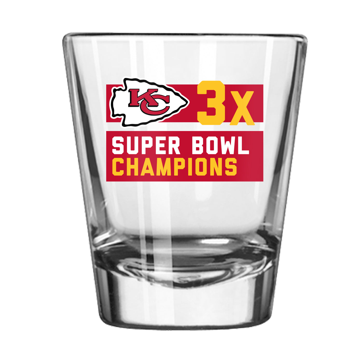 KC Chiefs 2oz SB Champions Repeating Shot Glass