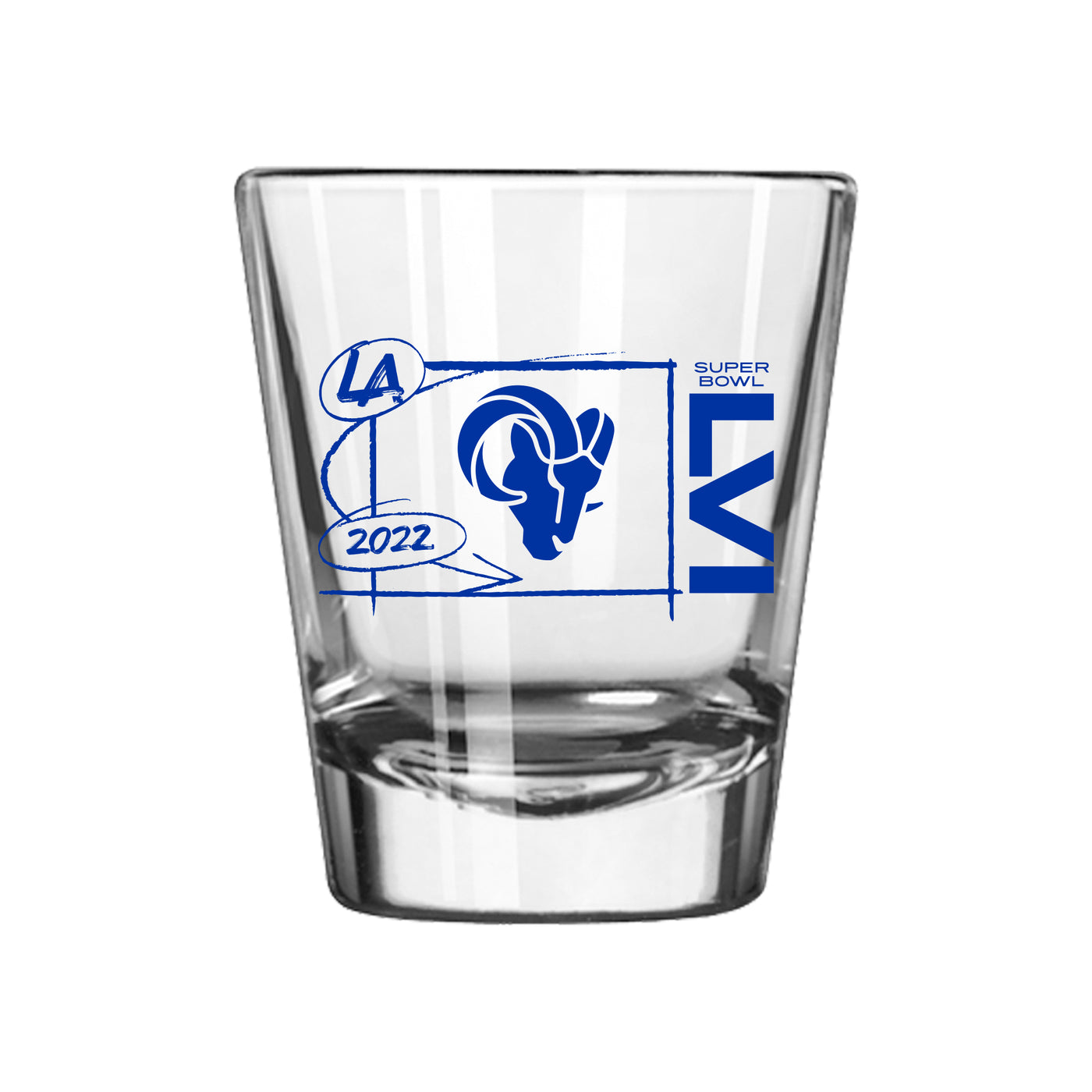 LA Rams 2oz SB Bound Shot Glass