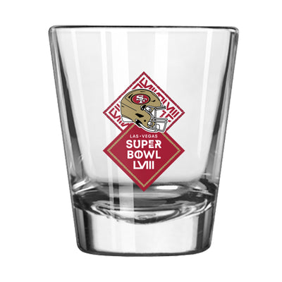 San Francisco 49ers 2oz SB 58 Bound Shot Glass