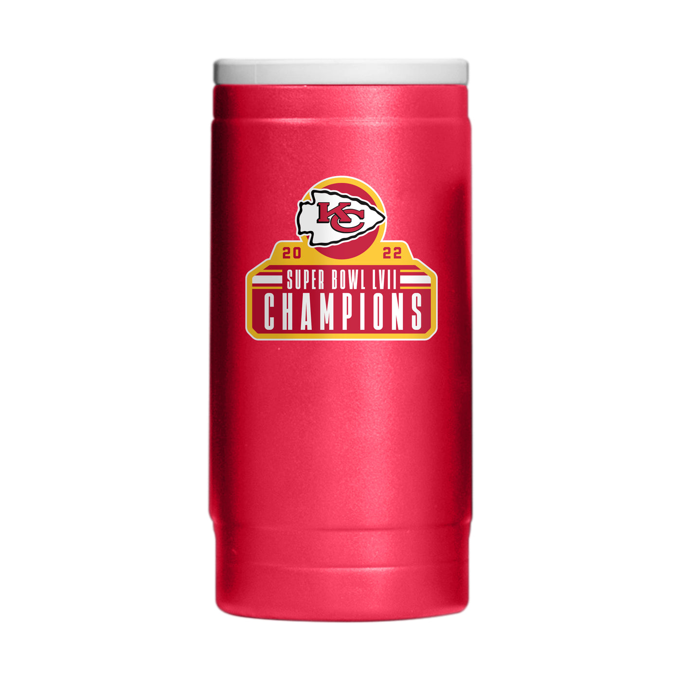 KC Chiefs 12oz SB Champions PC Slim Can Coolie
