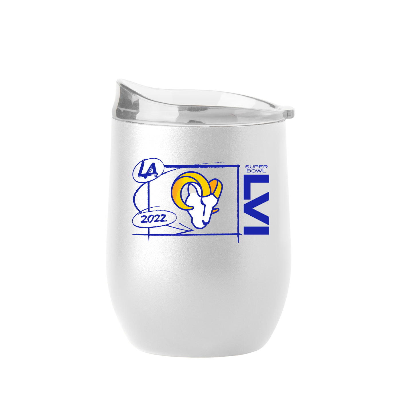LA Rams 16oz SB Bound PC Curved Beverage