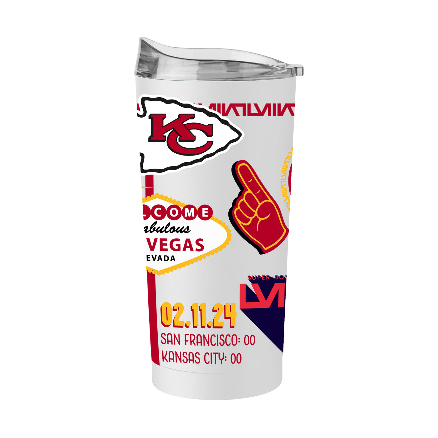 Kansas City Chiefs 20oz SB 58 Champions Native Powder Coat Tumbler