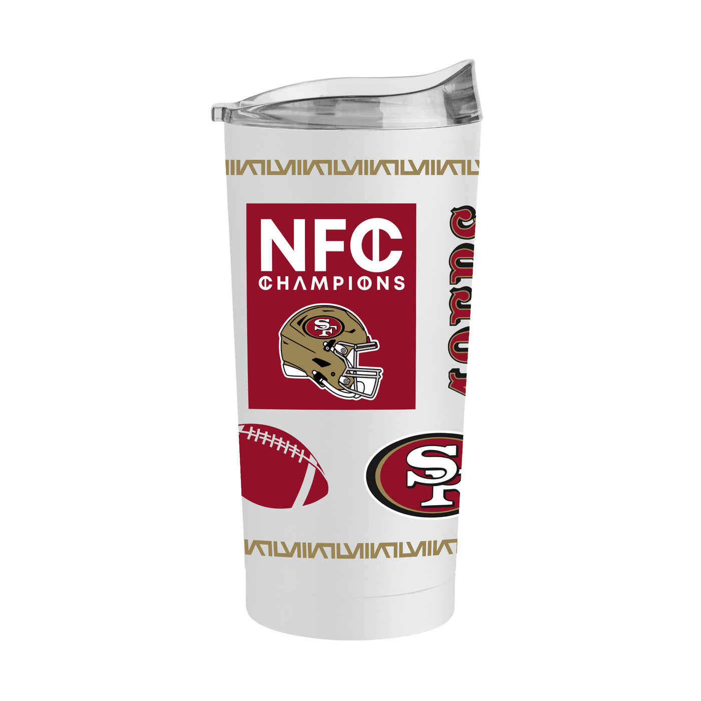 San Francisco 49ers 20oz NFC Conference Champs Native Powder Coat Tumbler - Logo Brands