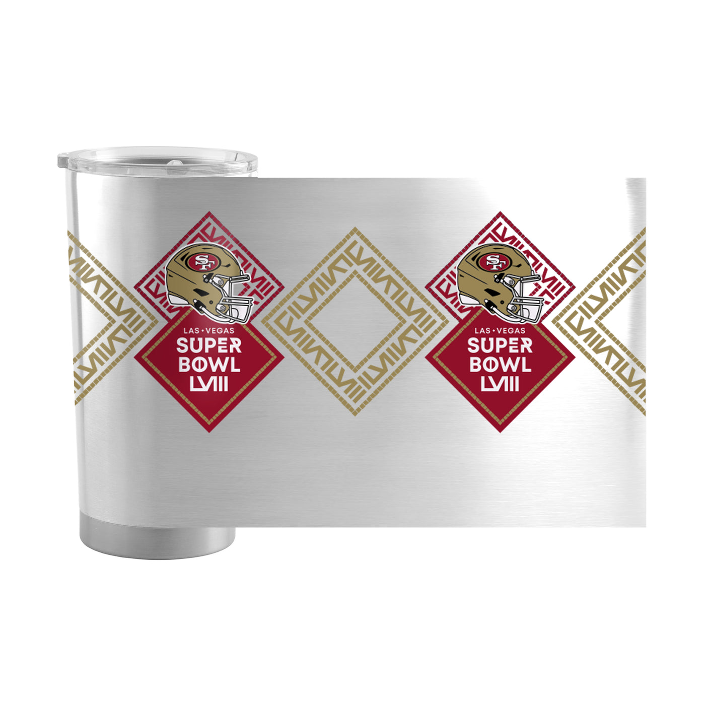 San Francisco 49ers 20oz SB 58 Bound Stainless Tumbler