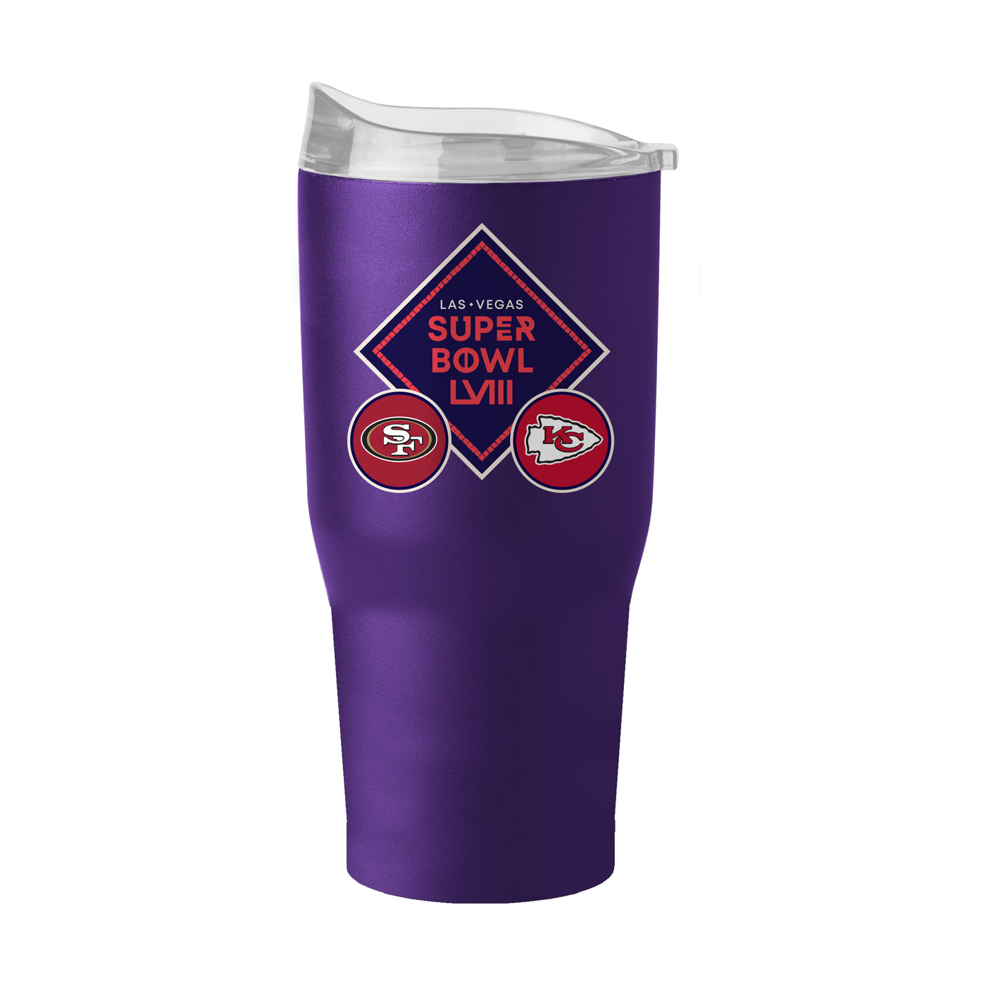 Super Bowl 58 30oz Dueling Powder Coat Tumbler