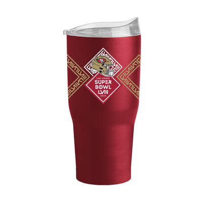San Francisco 49ers 30oz SB 58 Bound Powder Coat Tumbler