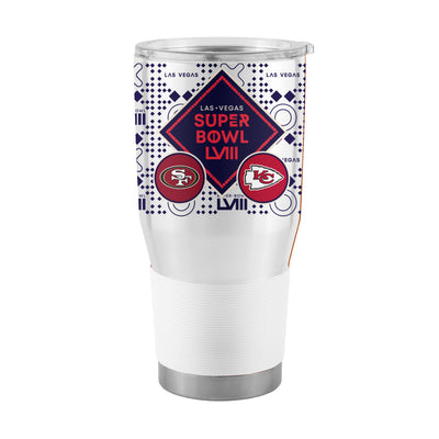 Super Bowl 58 30oz Dueling Stainless Tumbler
