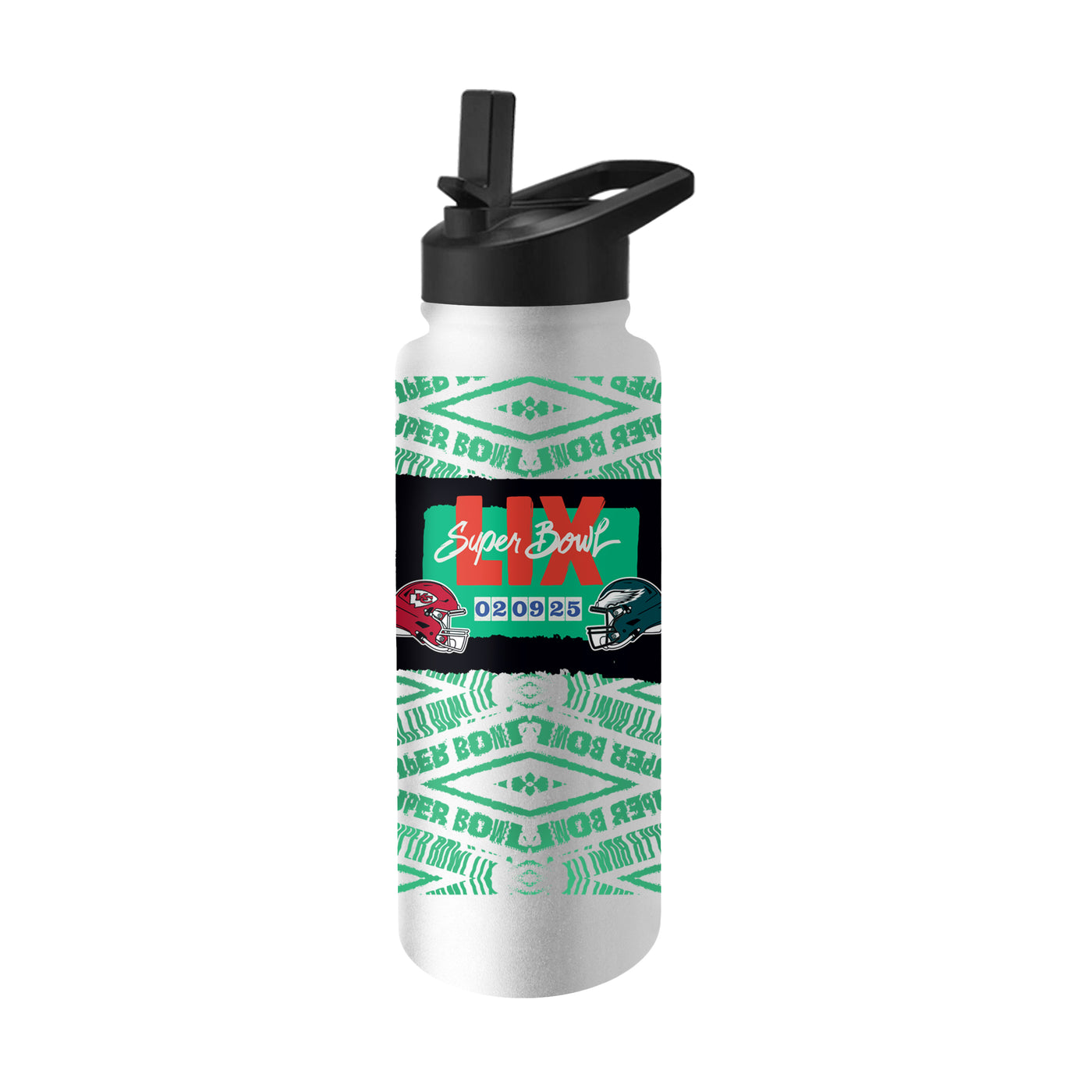 Super Bowl 59 Dueling 34oz Quencher Bottle