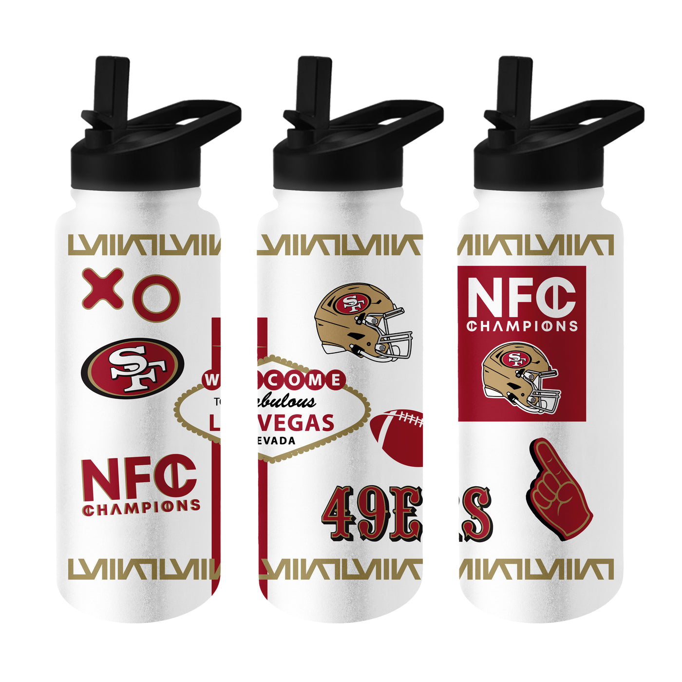 San Francisco 49ers 34oz NFC Conference Champs Native Quencher Bottle