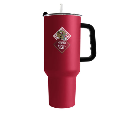 San Francisco 49ers 40oz SB 58 Bound Powder Coat Tumbler