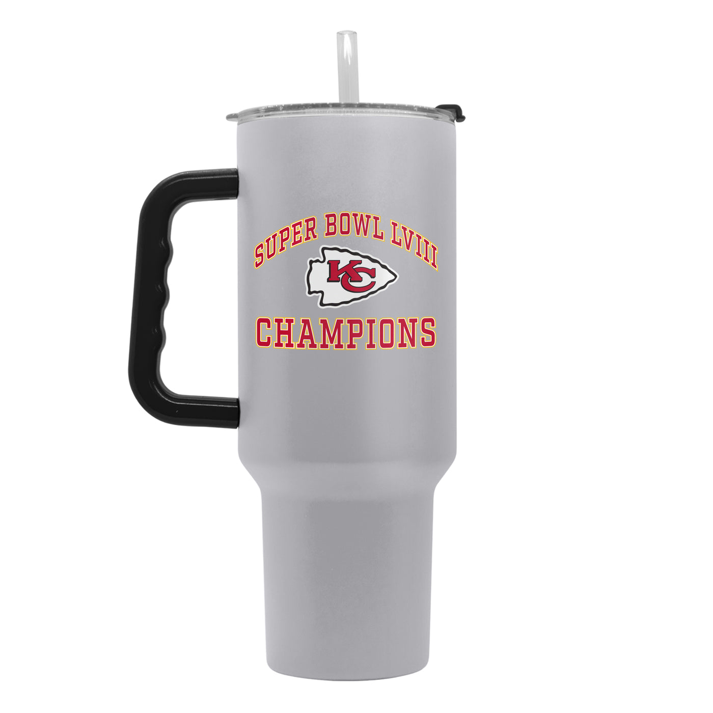Kansas City Chiefs 40oz SB 58 Champions Stone Powder Coat Tumbler