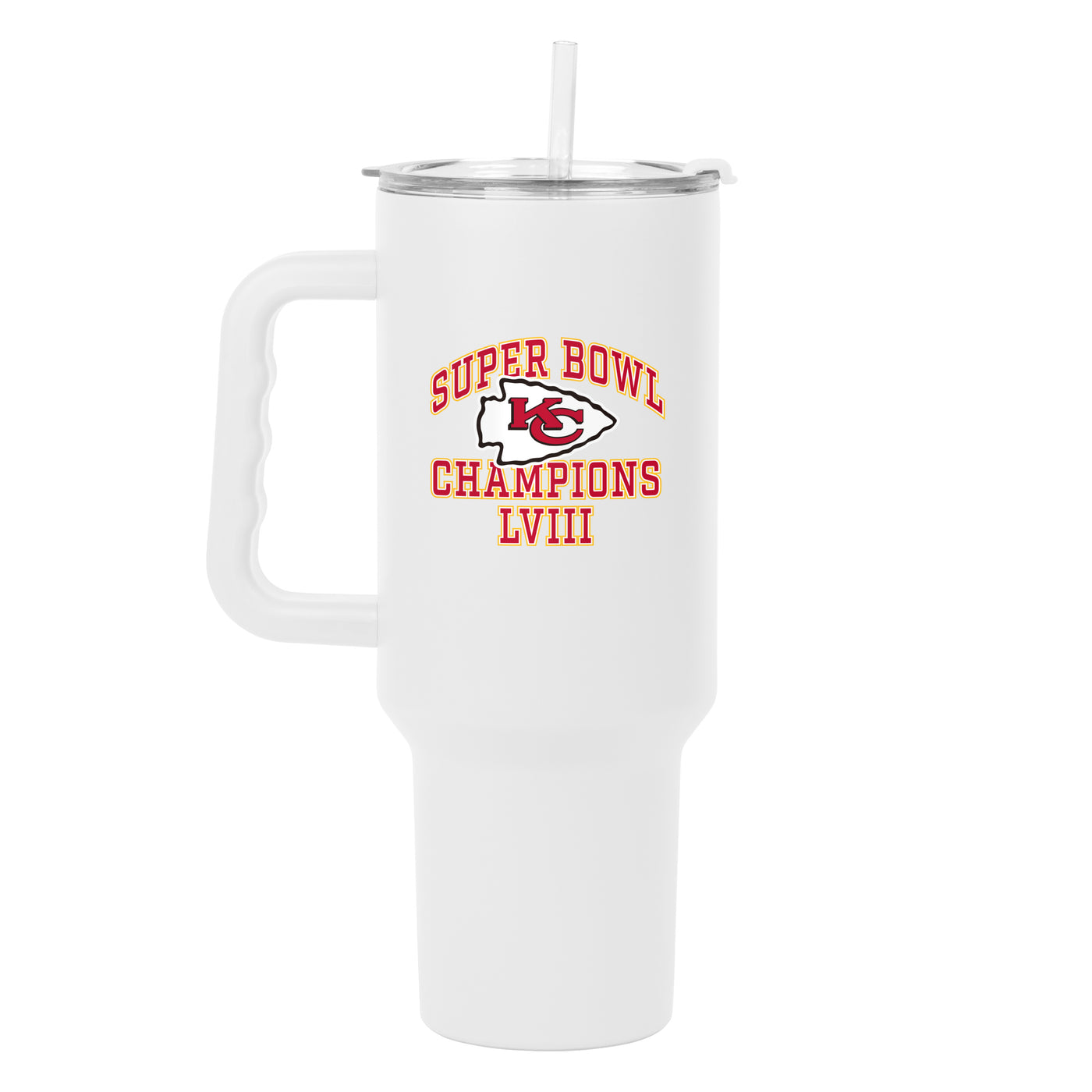 Kansas City Chiefs SB 58 Champions White 40oz Powder Coat Tumbler