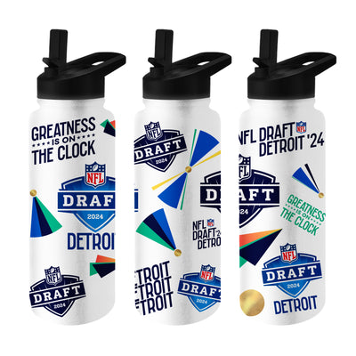 2024 NFL Draft 34oz Logo Quencher Bottle