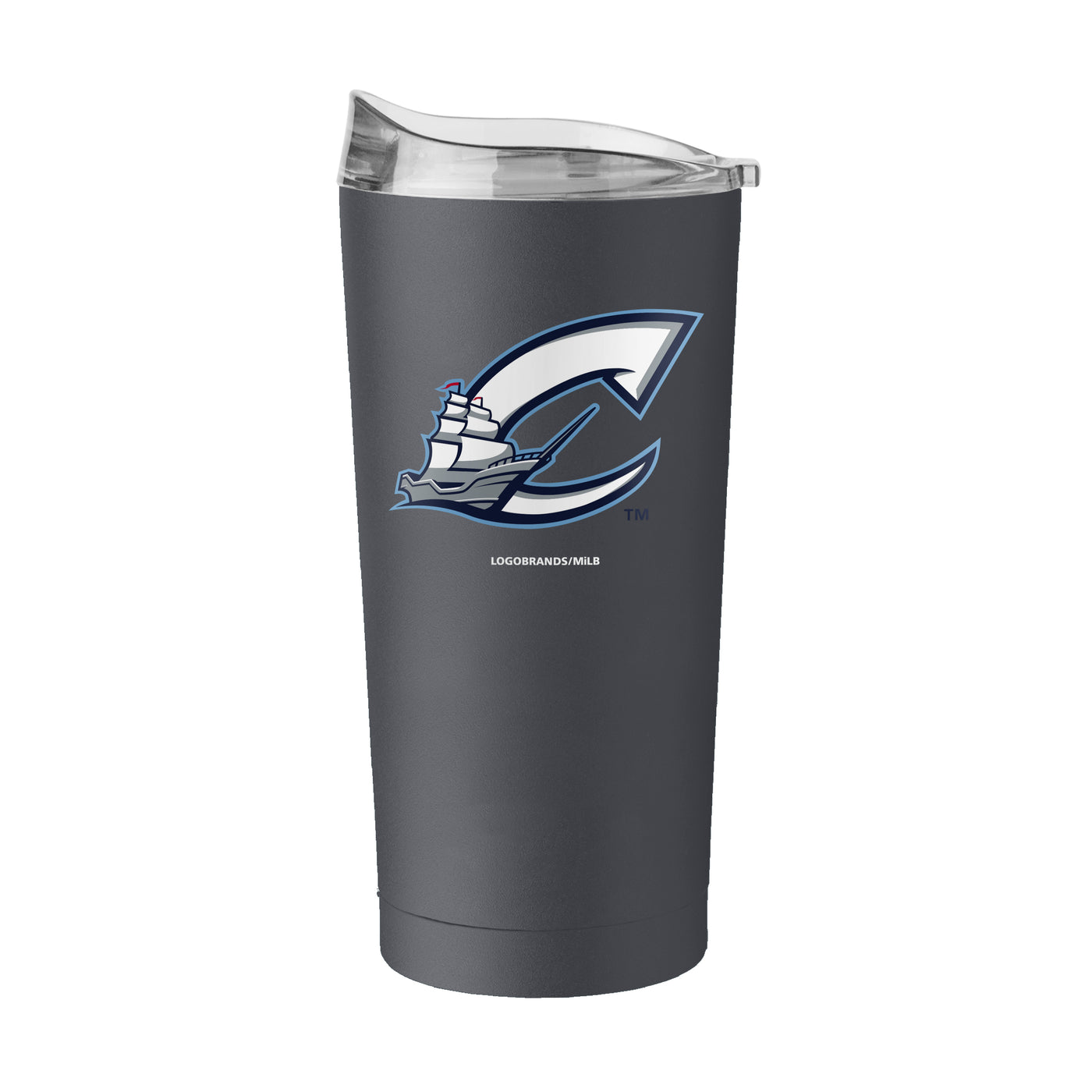 Columbus Clippers 20oz Flipside Charcoal Powder Coat Tumbler