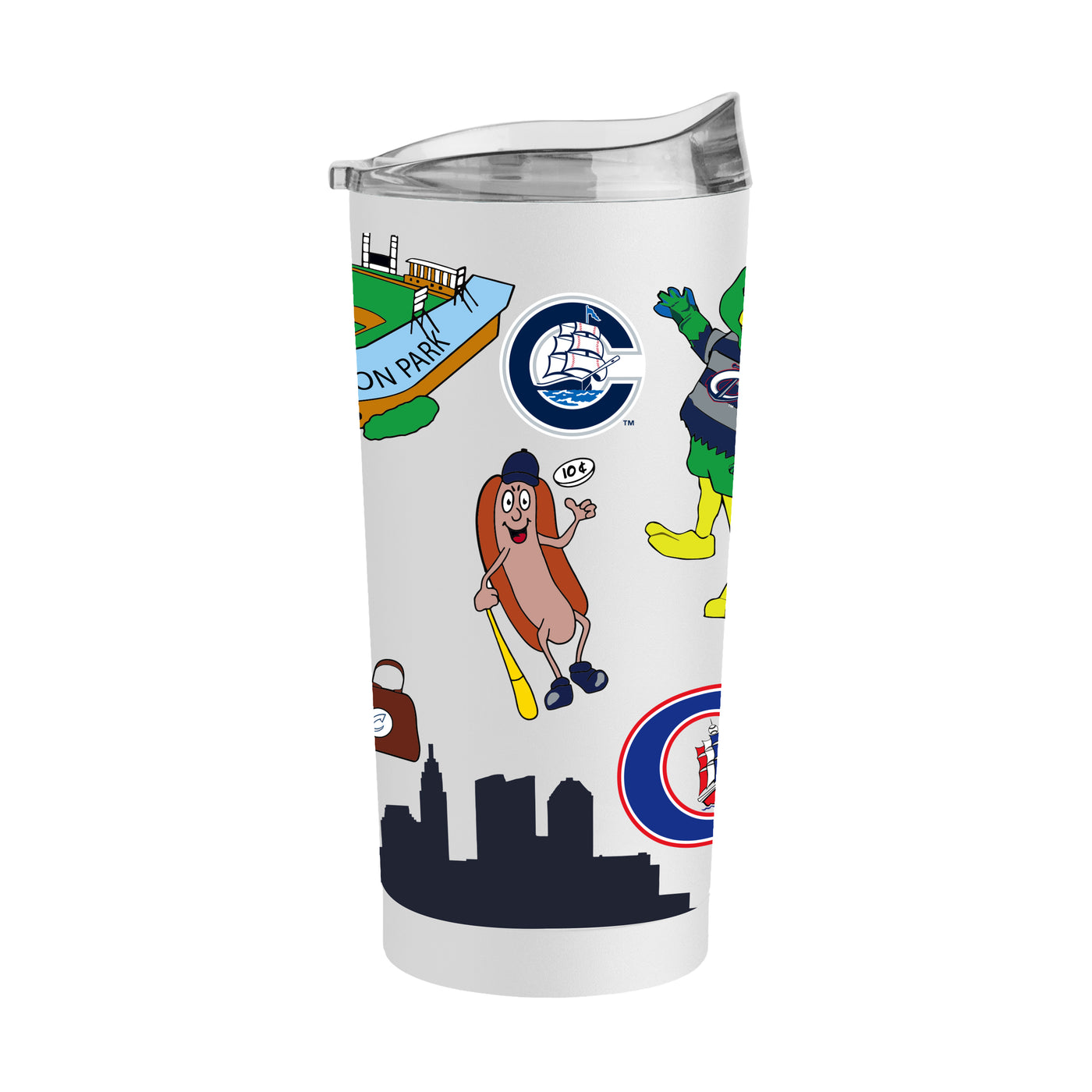 Columbus Clippers 20oz Native Powder Coat Tumbler