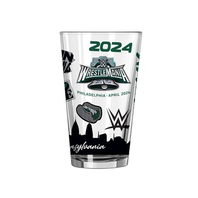 WrestleMania 40 16oz Pint Glass