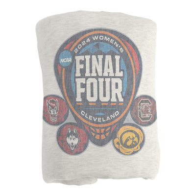 2024 Women's Basketball Final 4 Teams Sublimated Sweatshirt Blanket