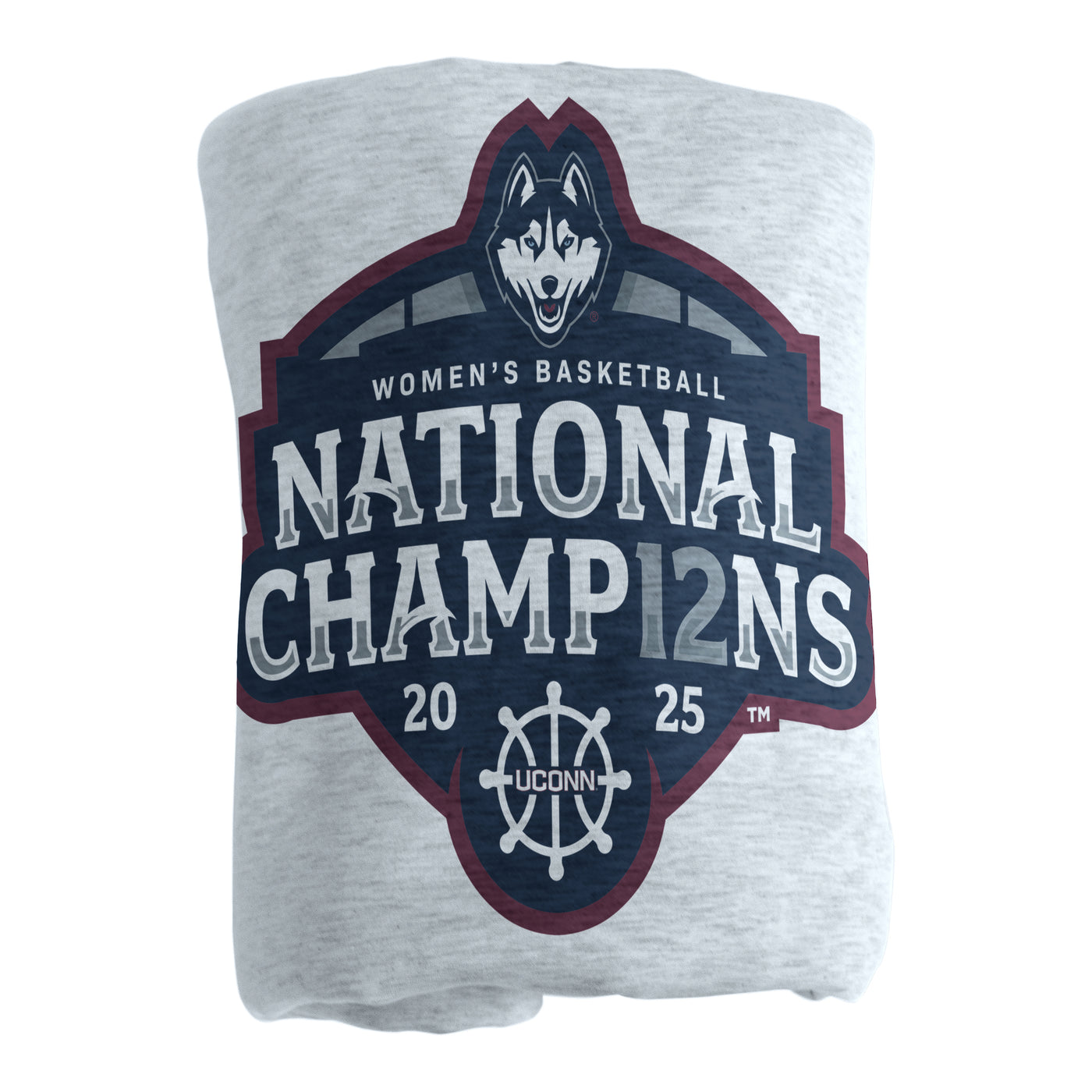 UCONN 2025 Womens Basketball Champions Sublimated Sweatshirt Blanket