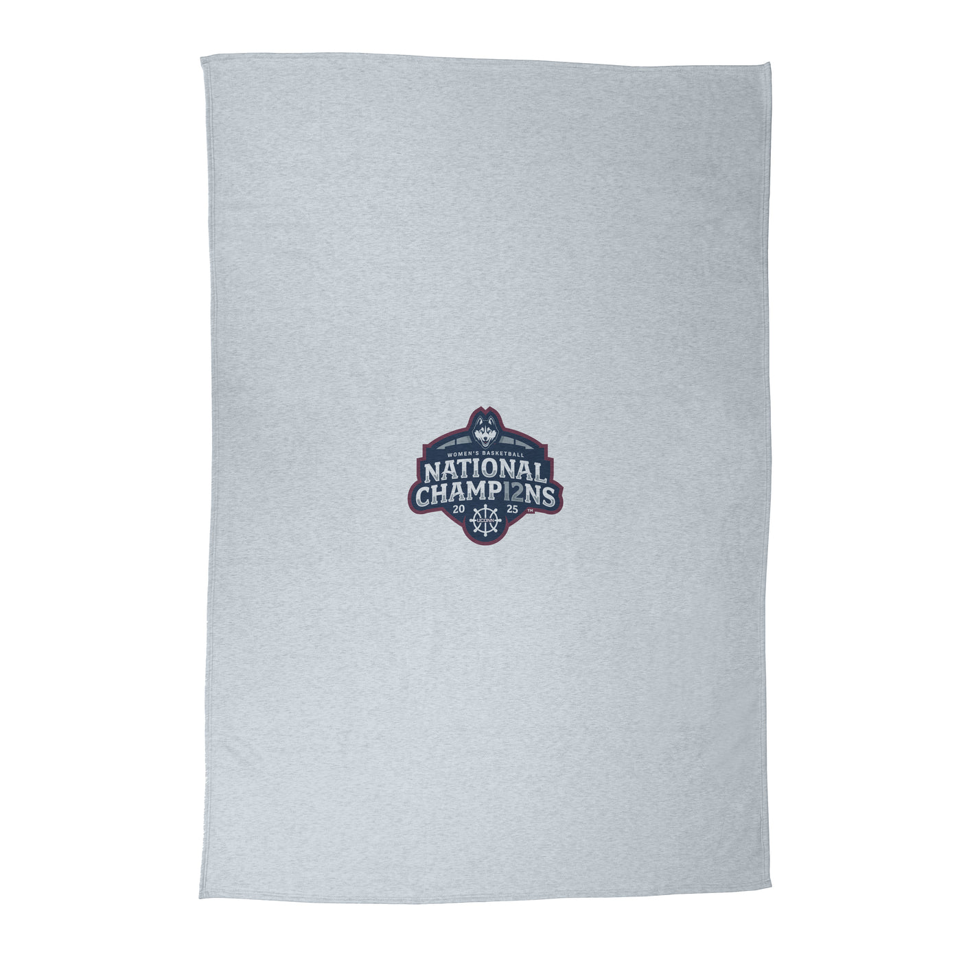 UCONN 2025 Womens Basketball Champions Sublimated Sweatshirt Blanket
