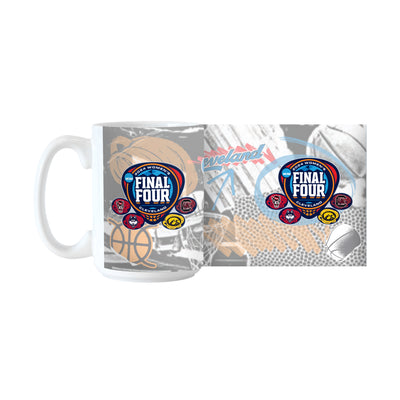 2024 Women's Basketball 15oz Final 4 Teams Sublimated Mug