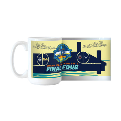 2025 Womens Basketball Final 4 Teams 15oz Sublimated Mug