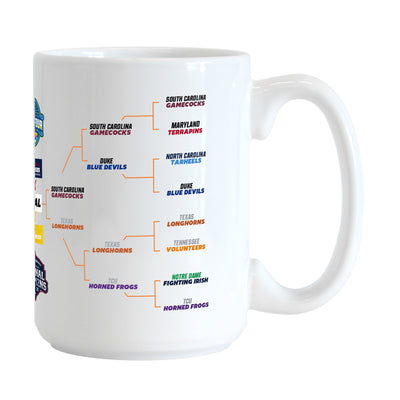 UCONN 2025 Womens Basketball Champions 15oz Bracket Sublimated Mug