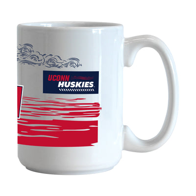 UCONN 2025 Womens Basketball Champions 15oz Pattern Sublimated Mug