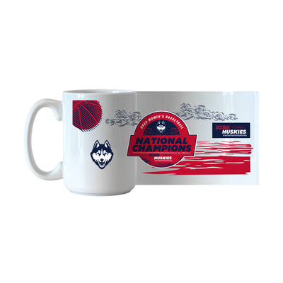 UCONN 2025 Womens Basketball Champions 15oz Pattern Sublimated Mug