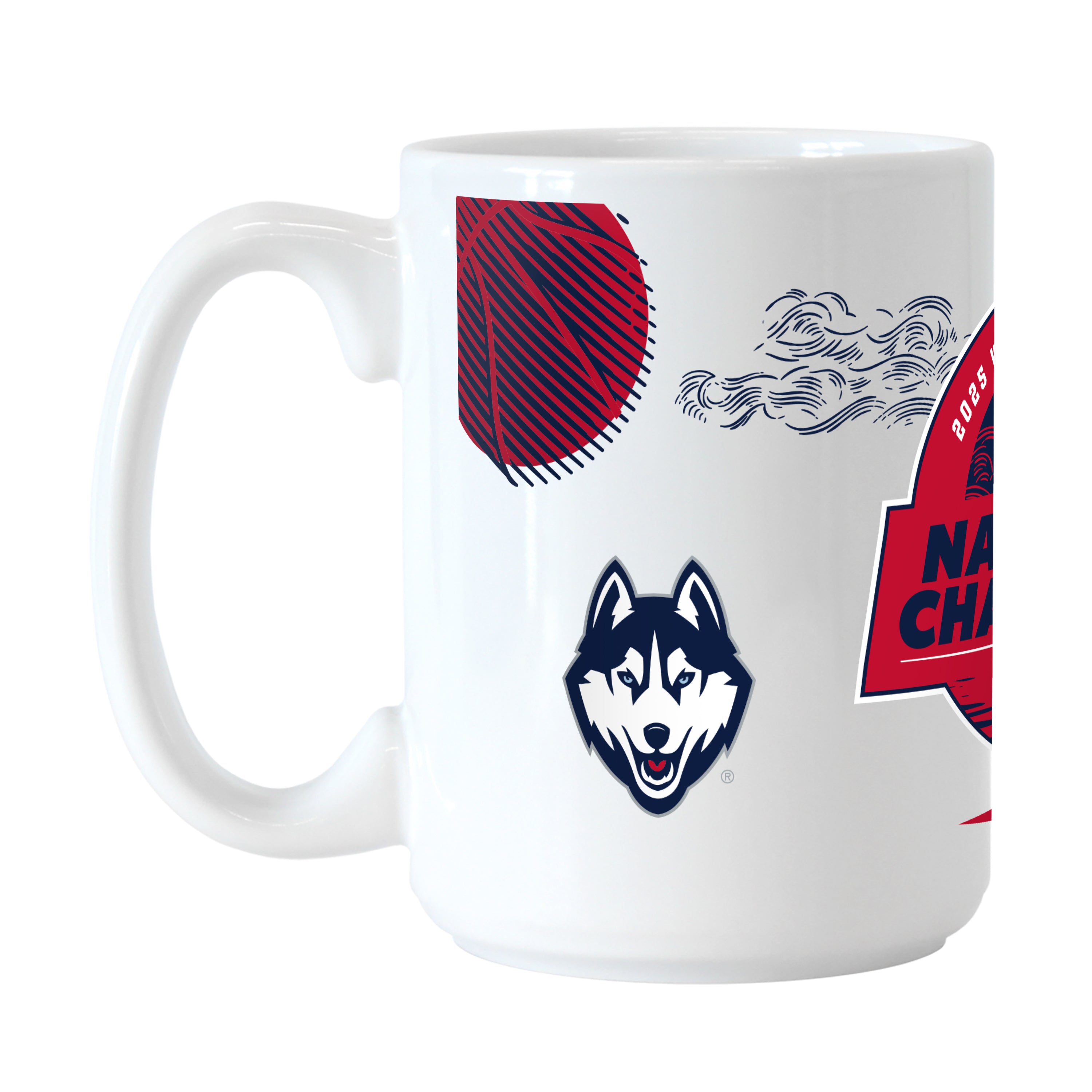UCONN 2025 Womens Basketball Champions 15oz Pattern Sublimated Mug ...