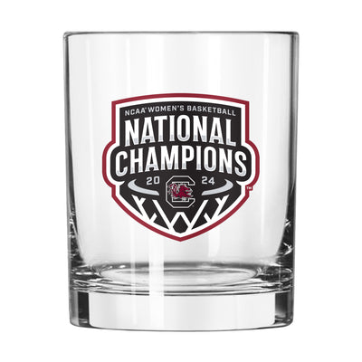 South Carolina 14oz 2024 Women’s Basketball Champions Rocks Glass