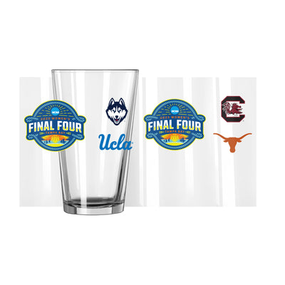 2025 Womens Basketball Final 4 Teams 16oz Pint Glass