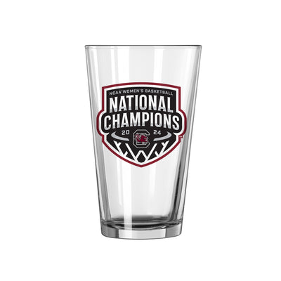 South Carolina 16oz 2024 Womens Basketball Champions Recap Pint Glass