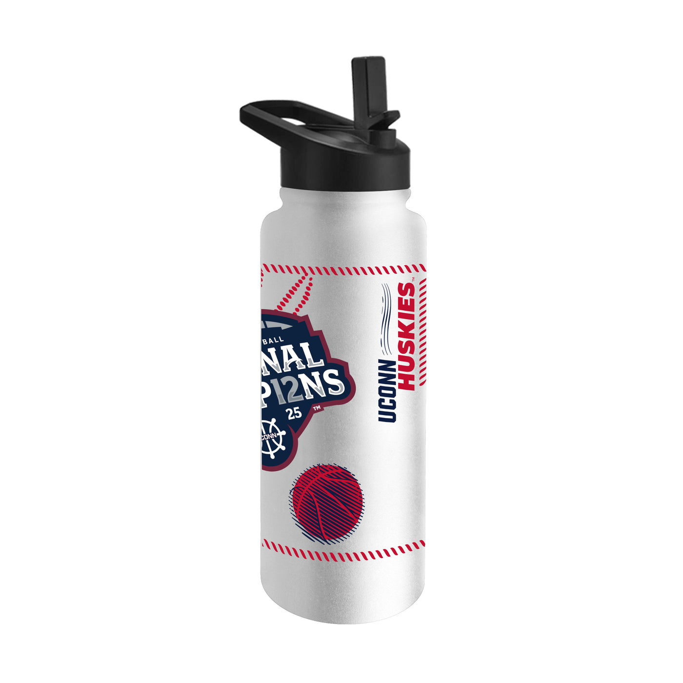 UCONN 2025 Womens Basketball Champions 34oz Quencher Bottle