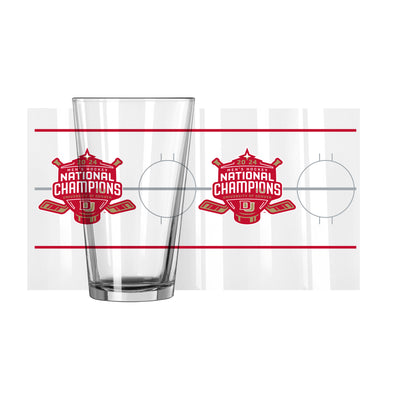 Denver 16oz 2024 Mens Hockey Champions Pint Glass