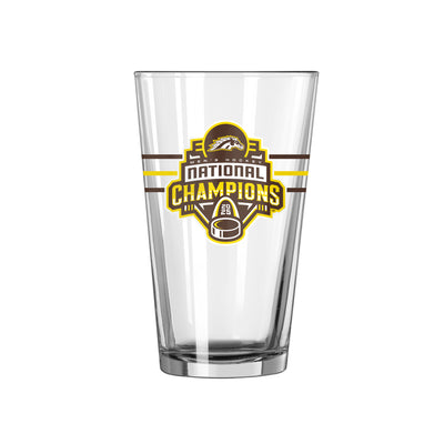Western Michigan 2025 Mens Hockey Champions 16oz Pint Glass
