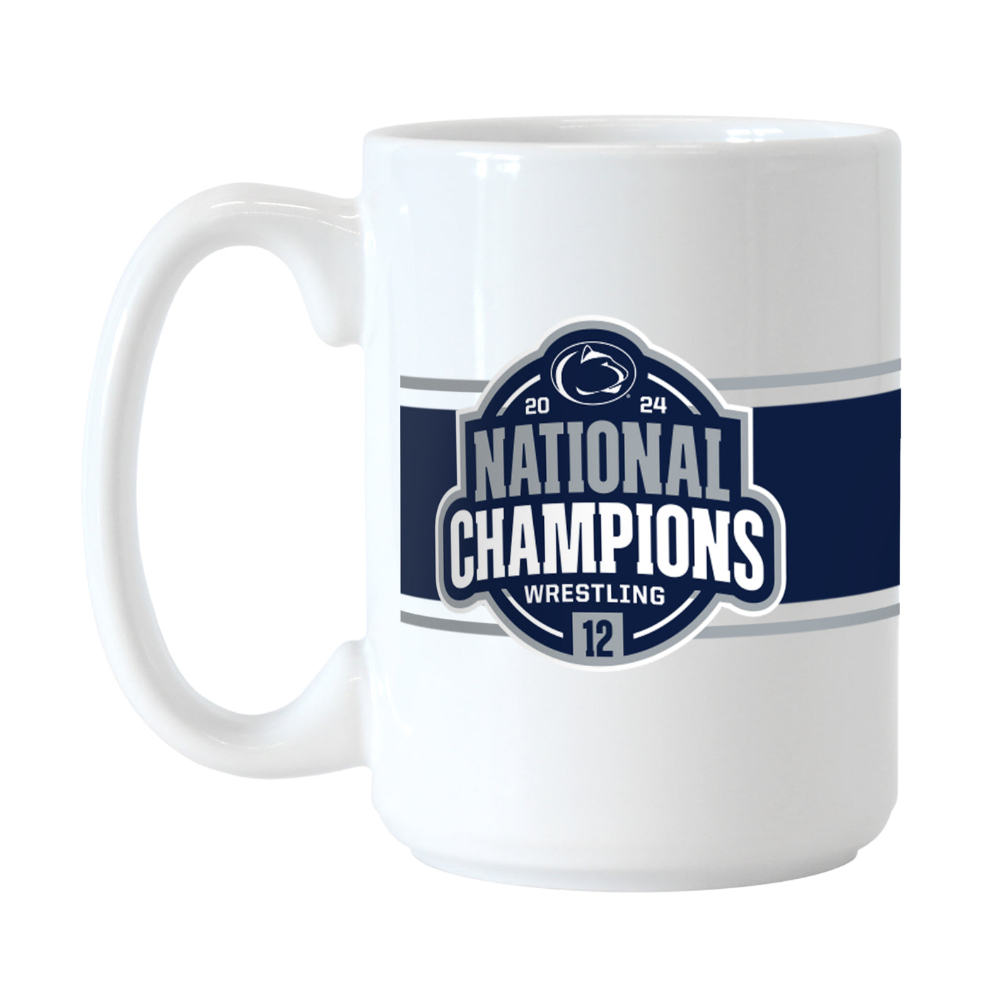 Penn State 15oz 2024 Men's Wrestling Champions Sublimated Mug