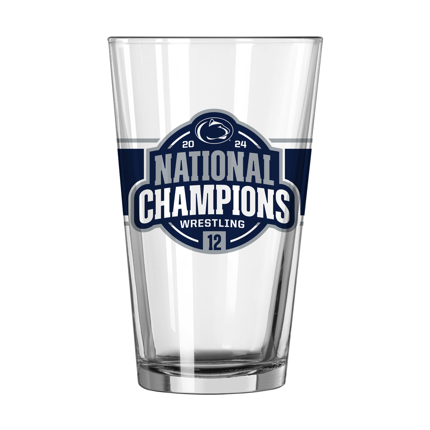 Penn State 16oz 2024 Men's Wrestling Champions Pint Glass