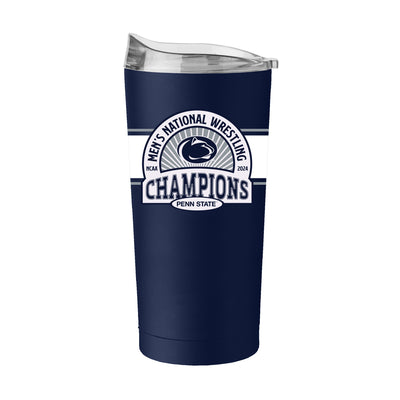 Penn State 2024 Men's Wrestling Champions 20oz Powder Coat Tumbler