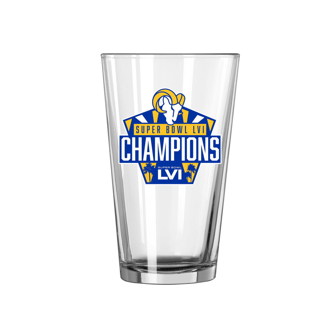 Bud Light/LA Rams 16oz Super Bowl Trophy Pint Glass
