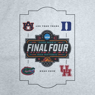 2025 Mens Basketball Final 4 Teams Sublimated Sweatshirt Blanket