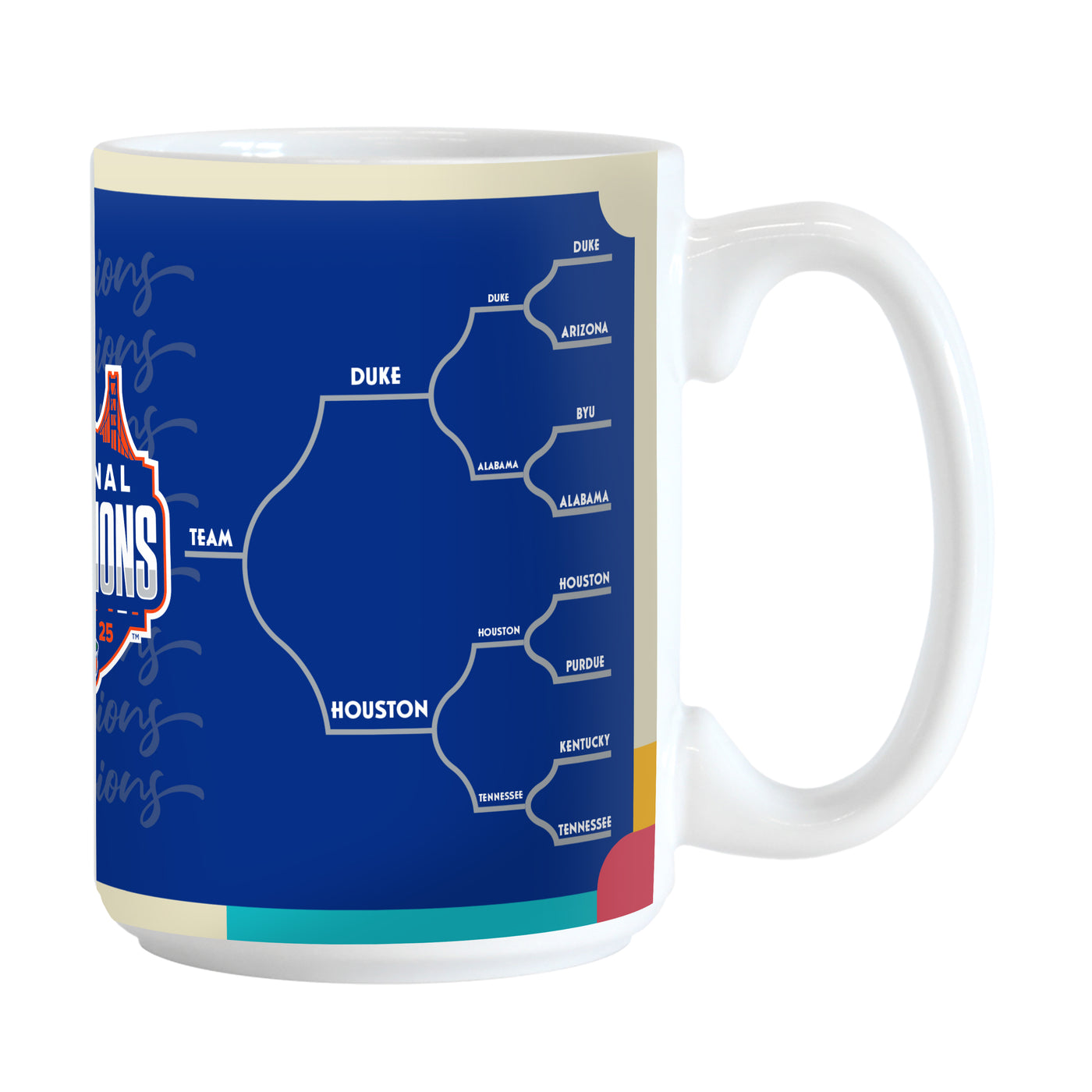 Florida 2025 Mens Basketball Champions 15oz Bracket Sublimated Mug