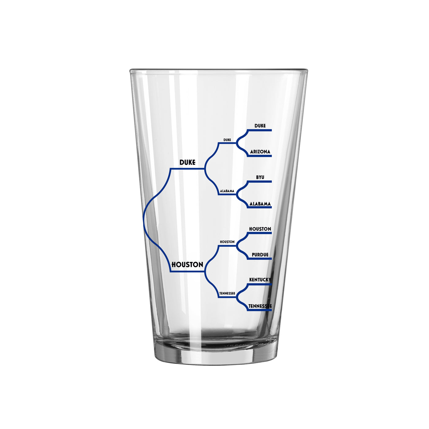 Florida 2025 Mens Basketball Champions 16oz Bracket Pint Glass
