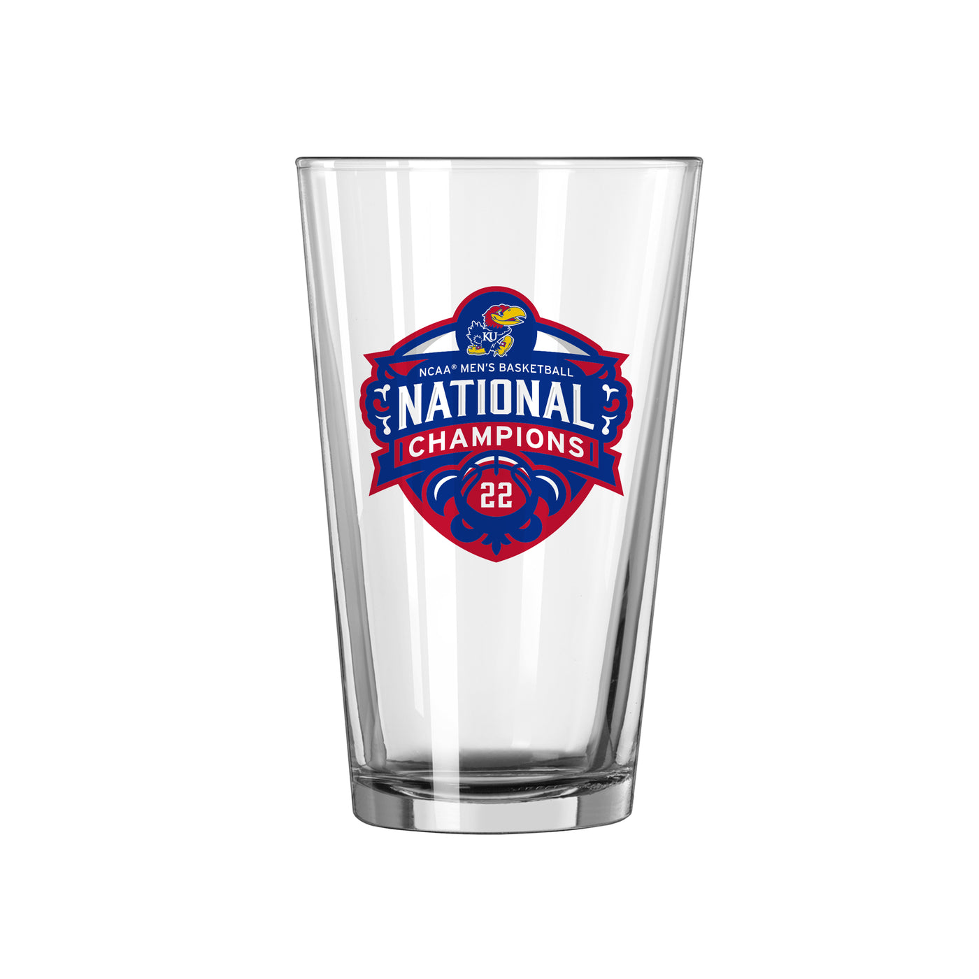 Kansas 16oz National Champions Pint Glass