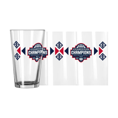 UConn 2024 Men's Basketball Champions Wrap 16oz Pint Glass