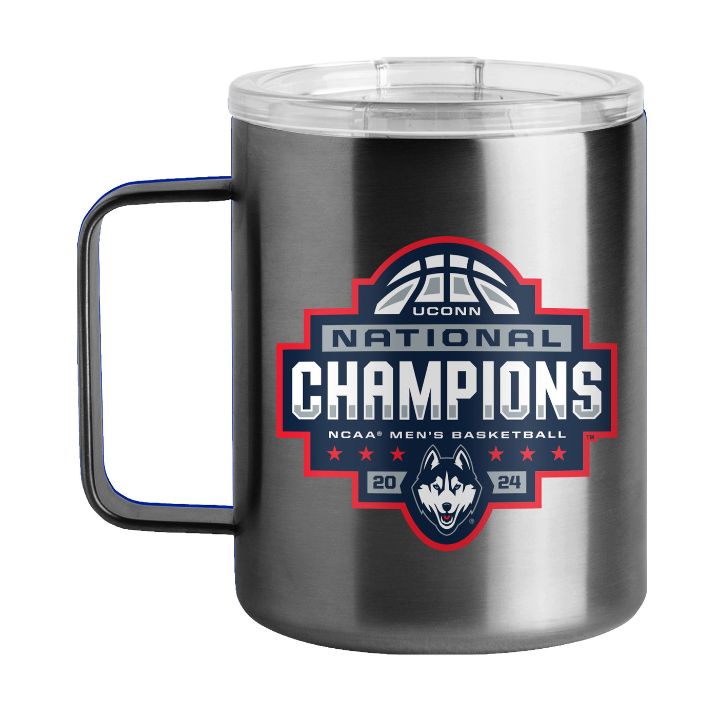 UCONN 2024 Men's Basketball Champions 15oz Stainless Mug