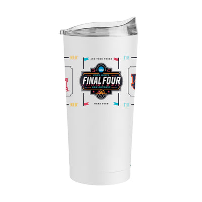 2025 Mens Basketball Final 4 Teams 20oz Wrap PC Tumbler