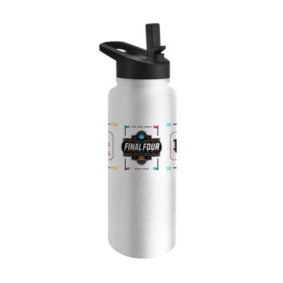 2025 Mens Basketball Final 4 Teams 34oz Quencher Bottle